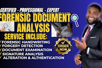 do forensic document and signature analysis for legal case and fraud detection