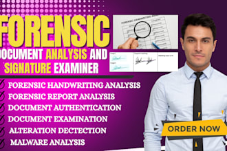 do forensic document and signature analysis for legal case and fraud detection