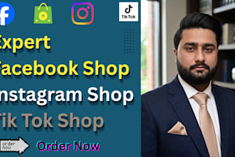 setup instagram shop,tiktok,facebook shop ,fix meta pixel