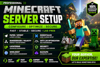 setup, optimize, secure, and configure your minecraft server professionally