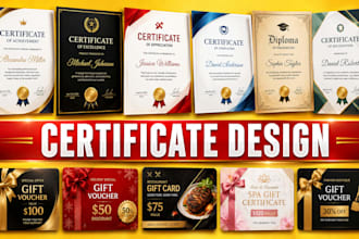 design custom gift certificate voucher coupon loyalty card ticket and postcard