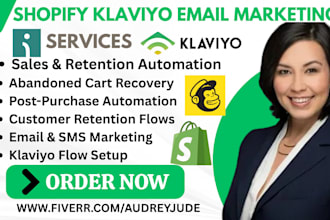 build shopify klaviyo abandoned cart welcome and post purchase automation