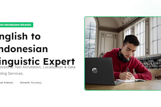 do expert english and indonesian text annotation