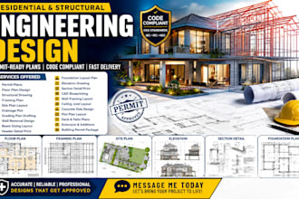 design structural drawing floor site plan permit plans