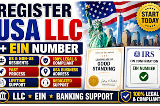 register USA llc and ein number for both US and non USA resident