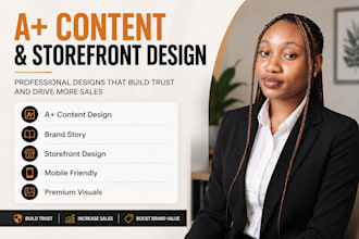 design amazon a plus content, brand story and storefront that converts