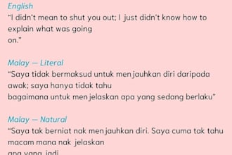 translate and refine english malay subtitles