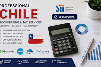do chile bookkeeping using quickbooks nubox, defontana, vat iva tax filing