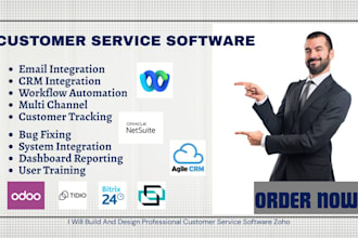 build and design professional customer service software via webex suite zoho