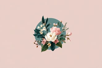 create boho, botanical, whimsical, and floral logo design