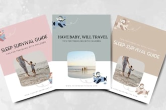 design editable canva mental health mindful parenting guide ebooks lead magnet