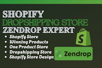 build a high converting shopify dropshipping store with zendrop integration