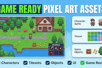 create pixel art game assets for your indie game