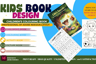 format kid book design children colouring book write kid book adobe indesign