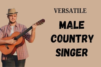 record professional male country, folk, gospel, rock or metal vocals