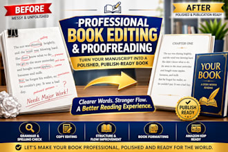 do book proofreading and book editing