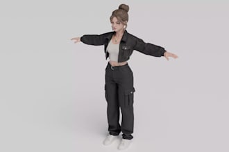 model a 3d character for reallusion, cc, cc4, cc5 and iclone 8, iclone