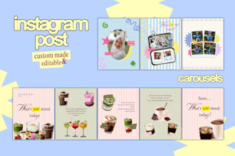 create aesthetic canva instagram posts and templates