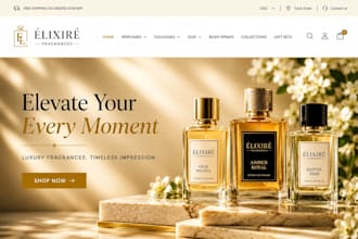 design perfume shopify cologne fragrance store oud body spray perfume website
