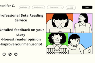 beta read your book and provide detailed feedback