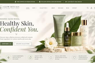 design skincare website beauty website skincare shopify store beauty store