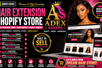 hair extension shopify store hair extension store hair website beauty website