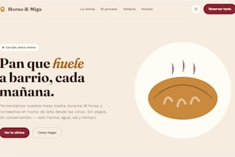 crearé una página web moderna y profesional para tu negocio