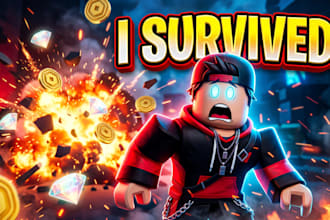 design professional roblox  thumbnails
