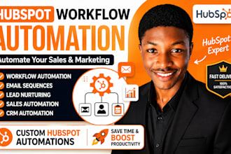create hubspot workflow automation and email sequences