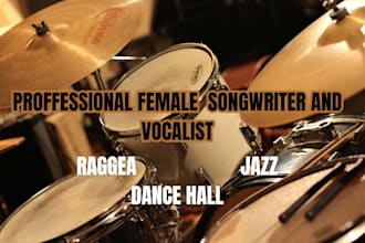 record a professional female reggae, dancehall and jazz vocalist
