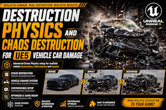 do destruction physics and chaos destruction for ue5 vehicle car damage