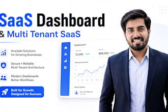 build saas dashboard and multi tenant saas for scalable growth