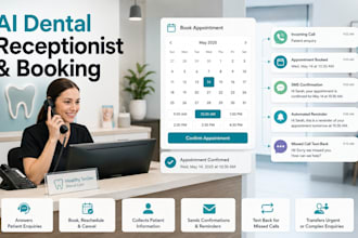 build an ai dental receptionist for booking, reminders and missed call text back