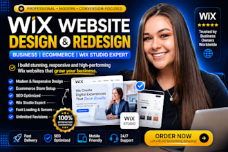 design wix website redesign wix website ecommerce website wix expert