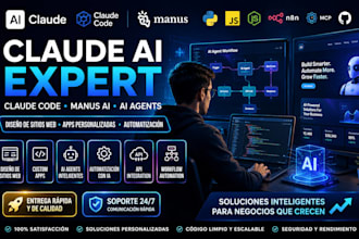 claude diseño de sitios web ai agent claude code manus ai custom apps automation