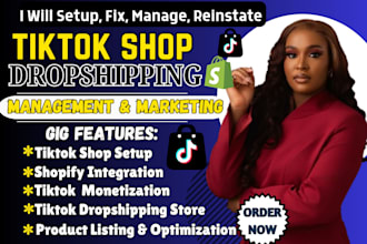 setup tiktok shop fix tiktok shop dropshipping tiktok shop ads tiktok marketing