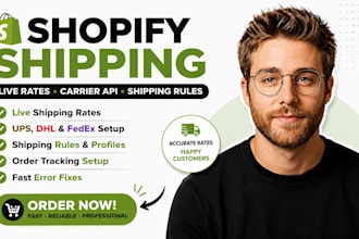 do shopify live shipping rates, order tracking, shipping rules, ups, fedex, dhl