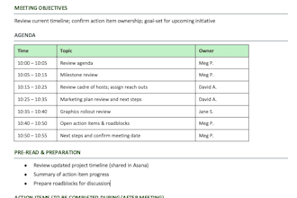 coordinate your comms project
