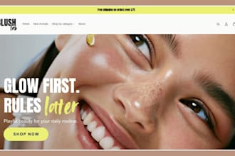 build skincare shopify store beauty store cosmetic store beauty skincare website