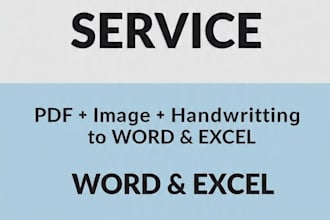 do fast typing, pdf to word, and handwritten to digital in 24 hours