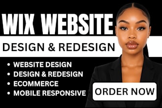 build wix website design redesign wix website wix ecommerce wix online store