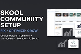 fix optimize your skool community setup for growth and community professionally