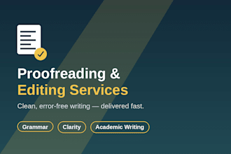 proofread and edit your essay, article, or assignment