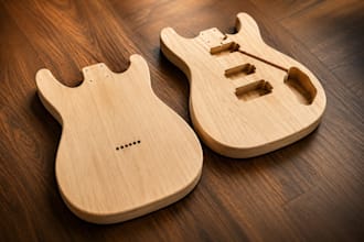 design cnc guitar files for cnc router laser cutting woodworking