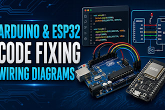 fix arduino and esp32 code and create wiring diagrams