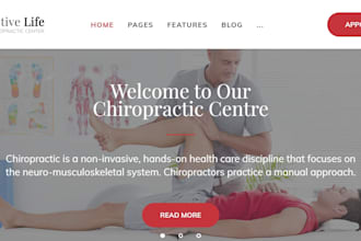 design wix prenatal chiropractic website wix auto accident chiropractic website