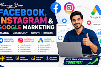 manage your facebook, instagram and google marketing