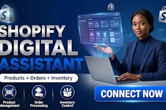 shopify manager, shopify virtual assistance, order management, shopify mentor
