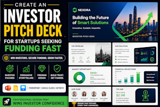 create an investor pitch deck for startups seeking funding fast