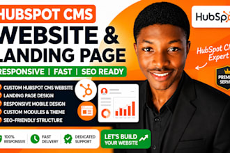 build a responsive hubspot cms website or landing page
